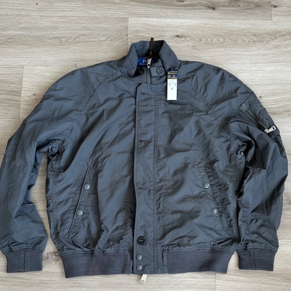 Polo Ralph Lauren Charcoal Bomber Jacket - Picture 1 of 6